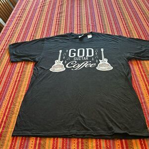 God Guitar & Coffee t-shirt size medium
